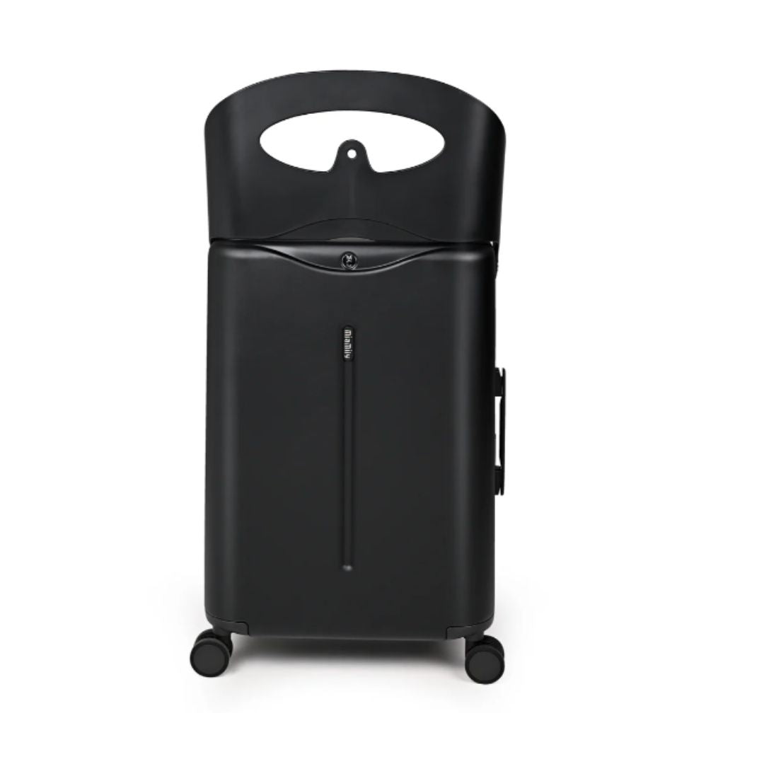 Miamily Midnight Black Ride-On Trolley Check-In Luggage 24 inches