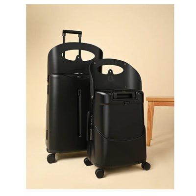 Miamily Midnight Black Ride-On Trolley Check-In Luggage 24 inches