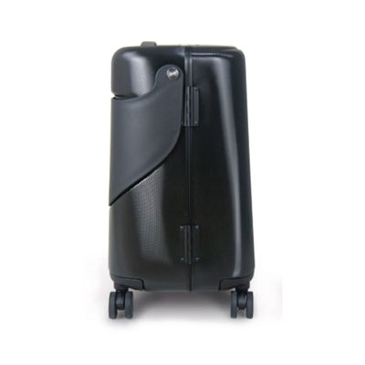 Miamily: Midnight Black Ride on Trolley Carry-on Luggage 18 inches