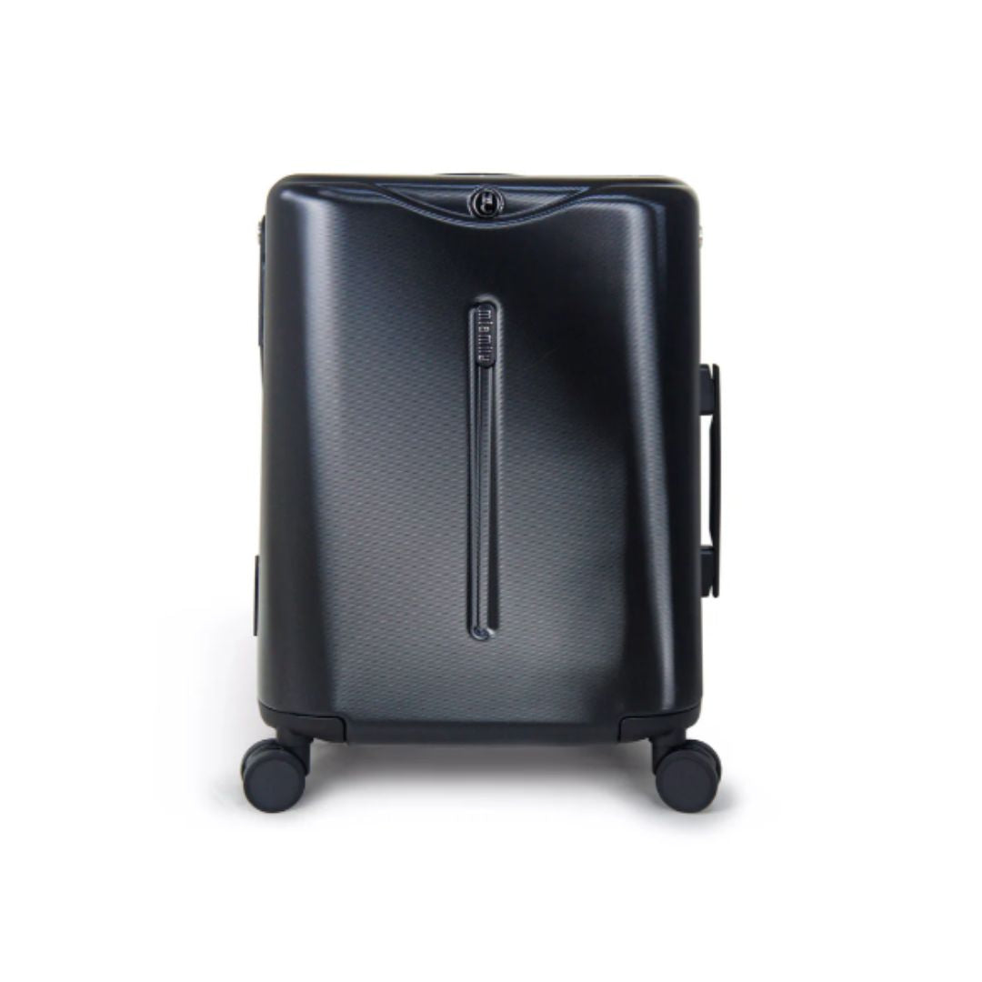 Miamily: Midnight Black Ride on Trolley Carry-on Luggage 18 inches