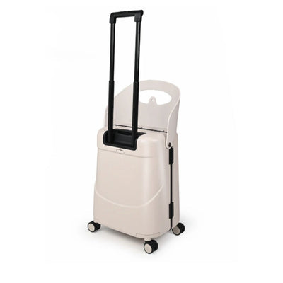 Miamily Mist Grey Ride on Trolley Carry-on Luggage 18 inches