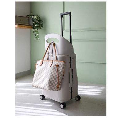 Miamily Mist Grey Ride on Trolley Carry-on Luggage 18 inches