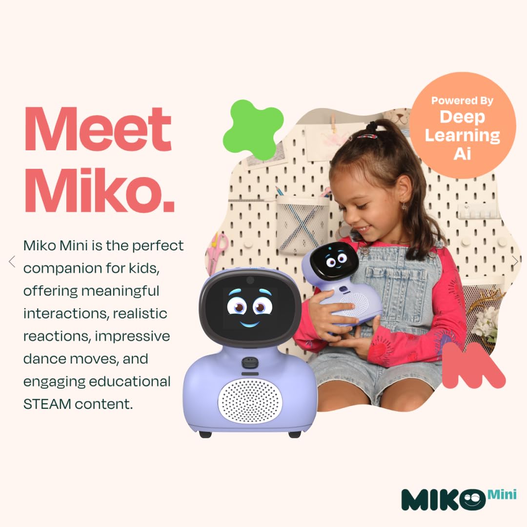Miko Rbot Miko Mini: AI Robot For Kids- Purple – Krazy Caterpillar