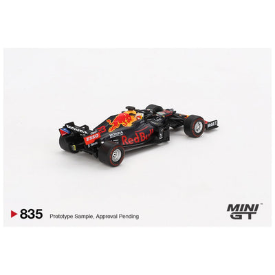 Mini GT #835: Red Bull RB16B #33 Max Verstappen 2021 Abu Dhabi Grand Prix Winner 1:64