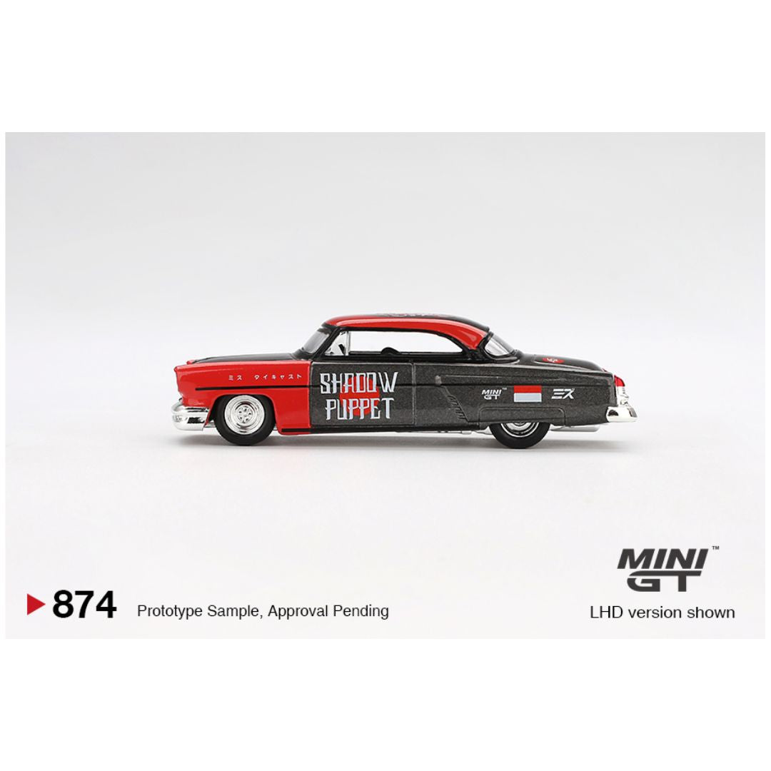 Mini GT #874: Lincoln Capri Hot Rod 1954 "Shadow Puppet" MINI GT x MIZU Diecast 2024 1:64