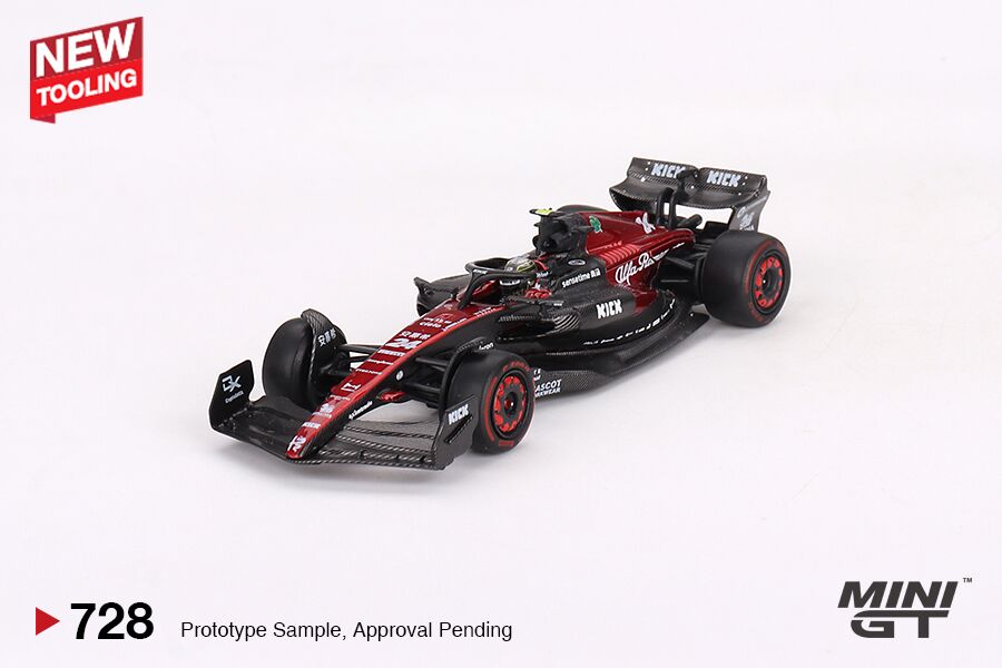 Mini GT #728: Alfa Romeo C43 #24 Zhou Guanyu 2023 F1 2023 Australian GP 1:64