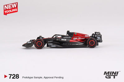 Mini GT #728: Alfa Romeo C43 #24 Zhou Guanyu 2023 F1 2023 Australian GP 1:64