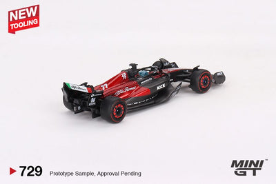 Mini GT #729: Alfa Romeo C43 #77 Valtteri Bottas 2023 F1 2023 Australian GP 1:64