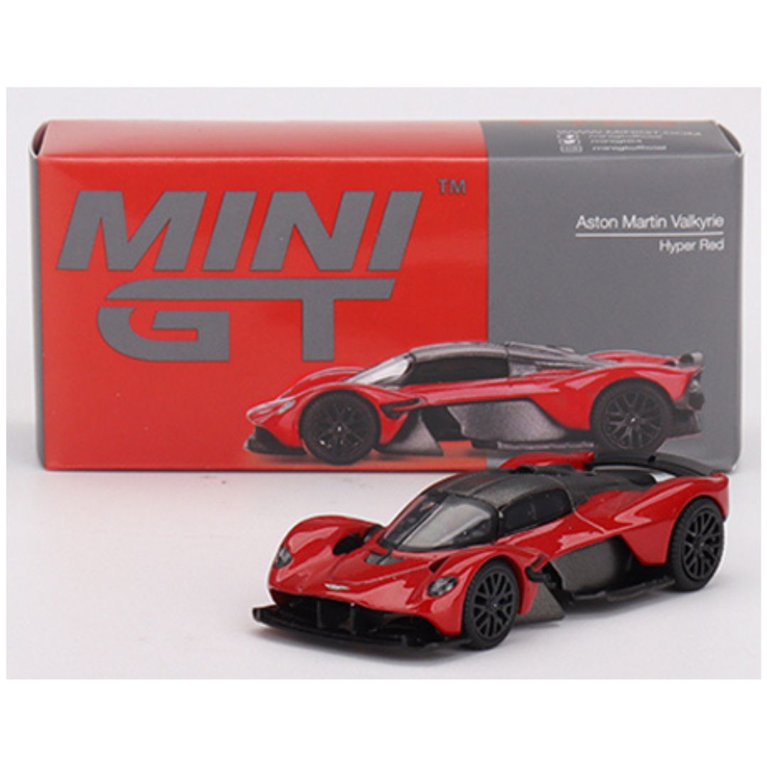 Mini GT #766: Aston Martin Valkyrie Hyper Red 1:64 – Krazy