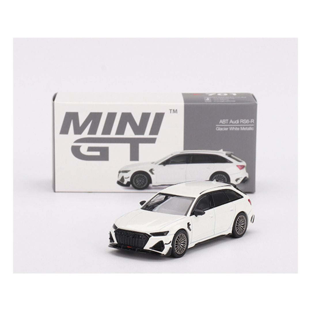 Mini GT Audi ABT RS6-R Glacier White Metallic 1:64