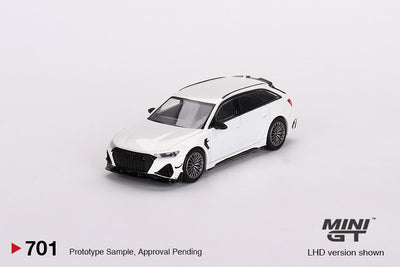 Mini GT Audi ABT RS6-R Glacier White Metallic 1:64