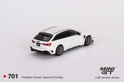 Mini GT Audi ABT RS6-R Glacier White Metallic 1:64