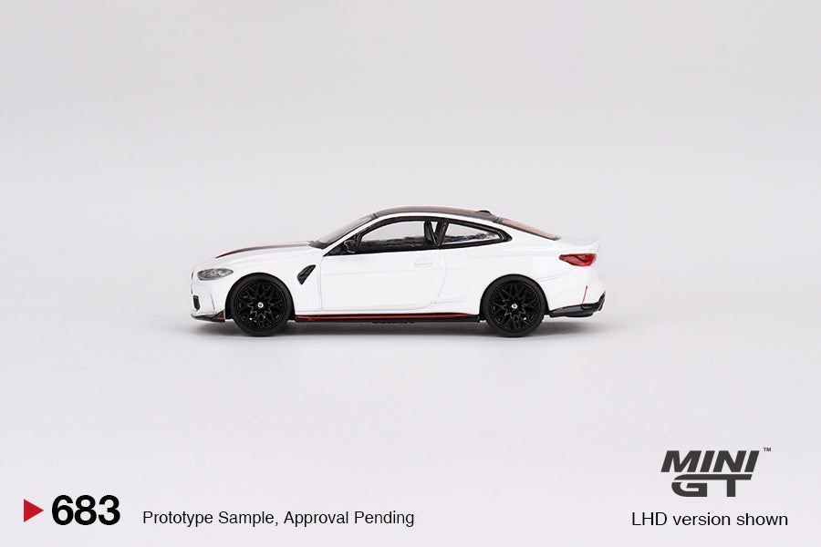 Mini GT BMW M4 CSL Alpine White 1:64