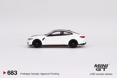 Mini GT BMW M4 CSL Alpine White 1:64