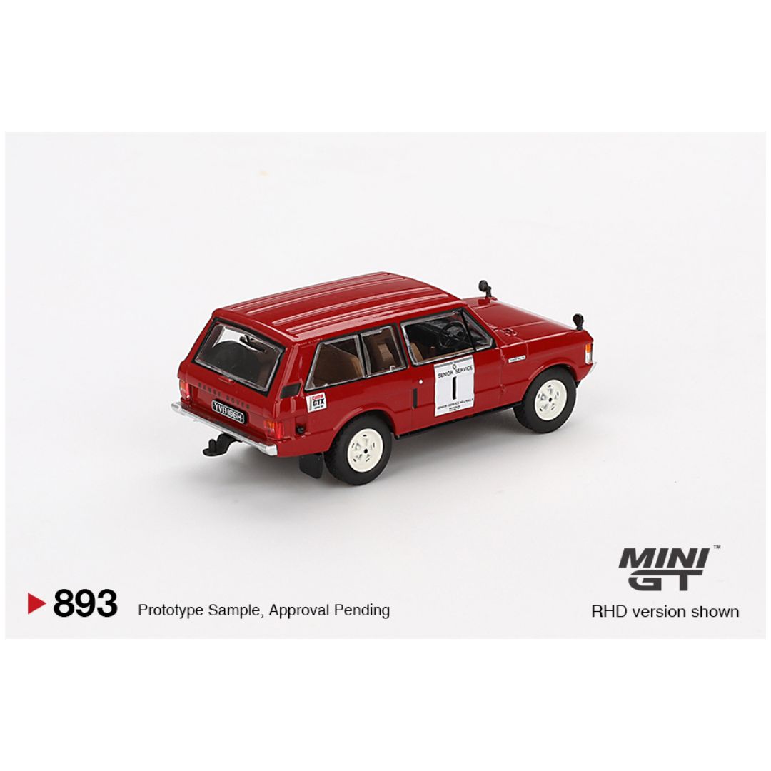 Mini GT Blister #893: Range Rover 1971 International Hillrally Winner