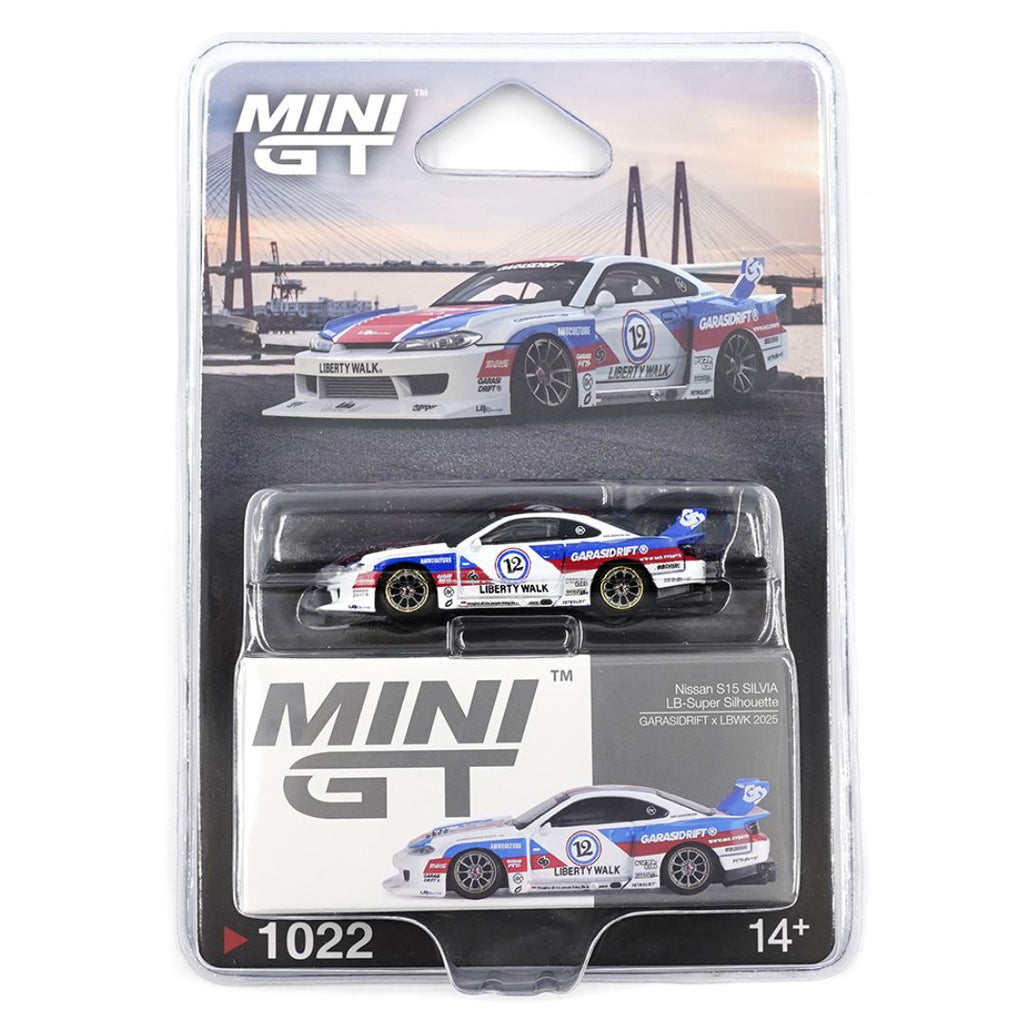 Mini GT Blister #1022: Nissan LB-Super Silhouette S15 SILVIA GARASIDRIFT x LBWK 2025