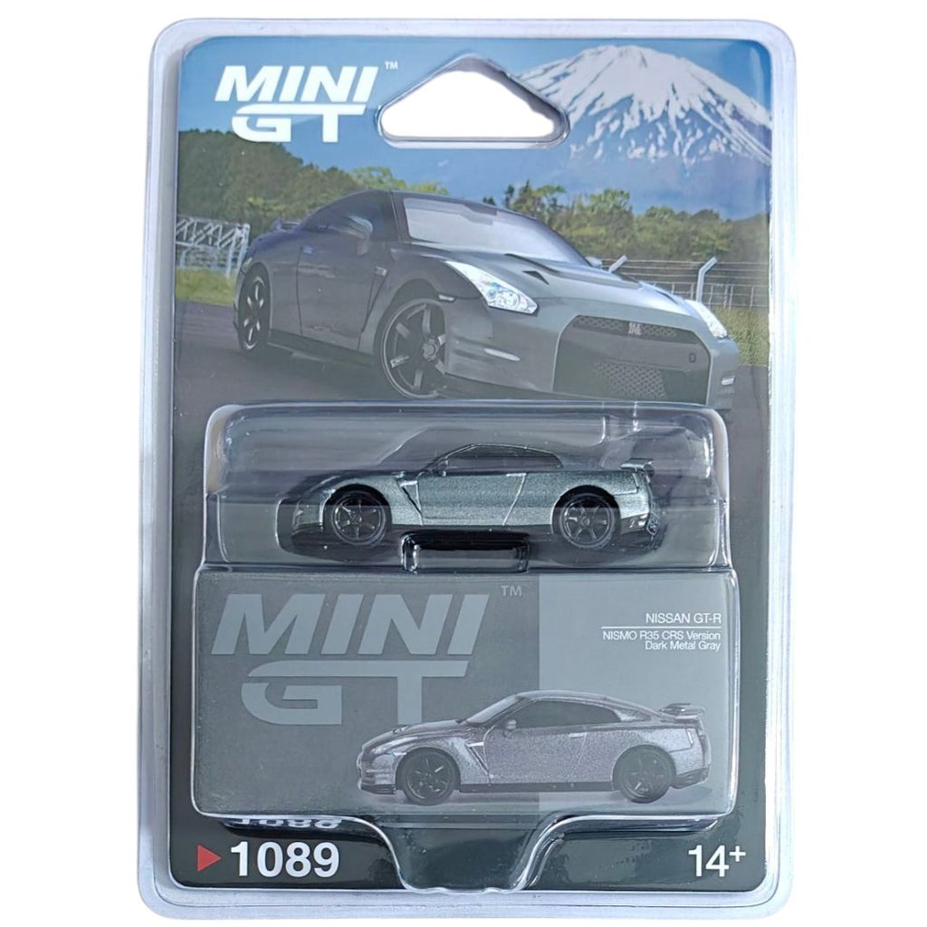 Mini GT Blister #1089: NISSAN GT-R 2013 Dark Metal Gray (NISMO R35