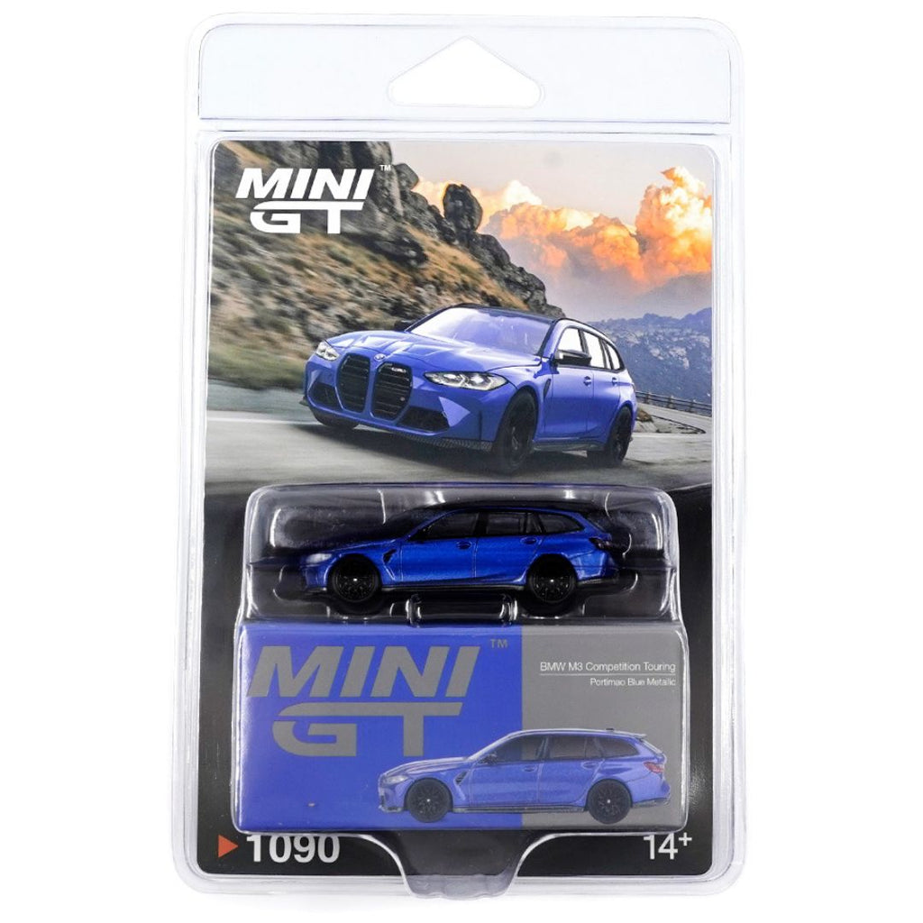 Mini GT Blister #1090: BMW M3 Competition Touring Portimao Blue Metallic