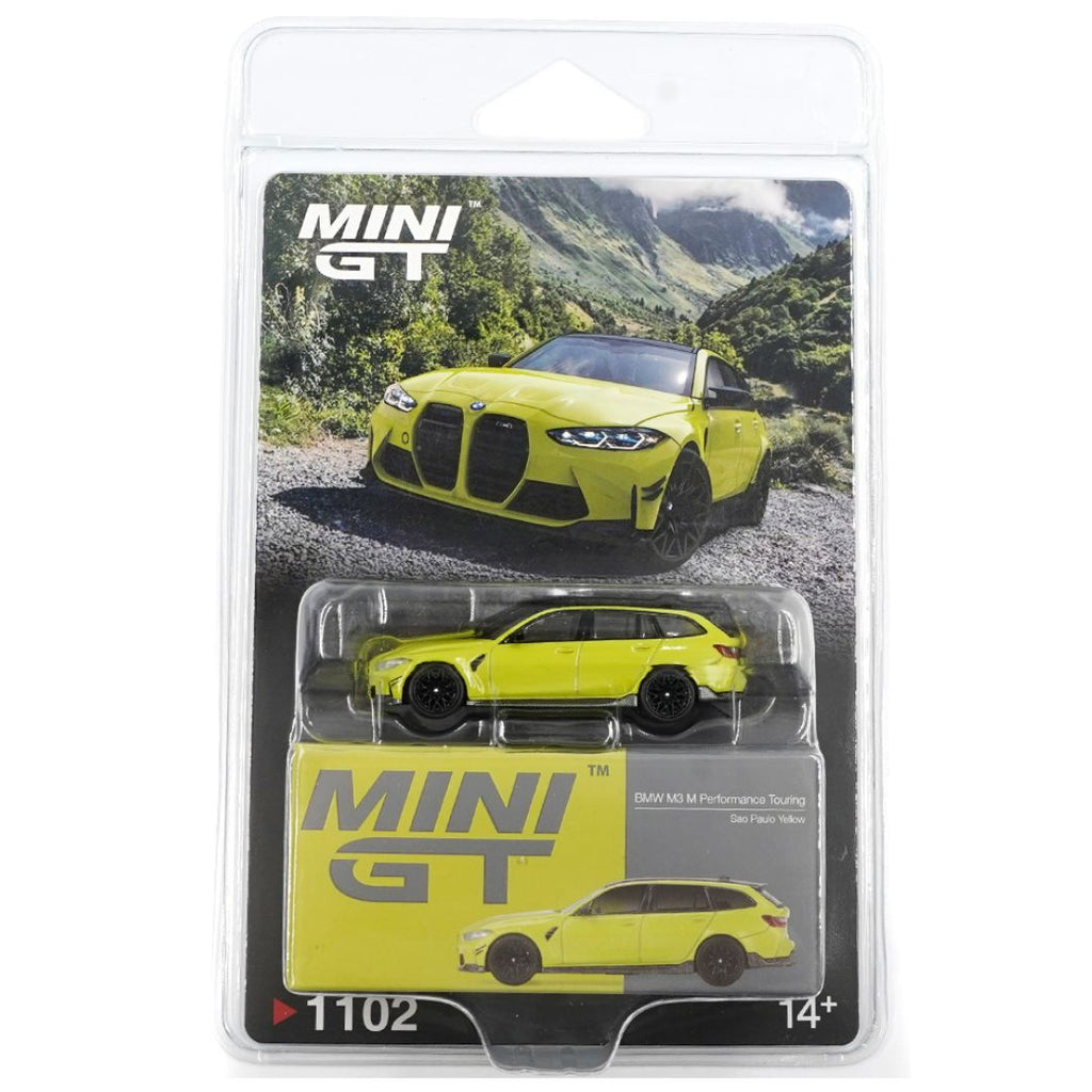 Mini GT Blister #1102: BMW M3 M Performance Touring Sao Paulo Yellow