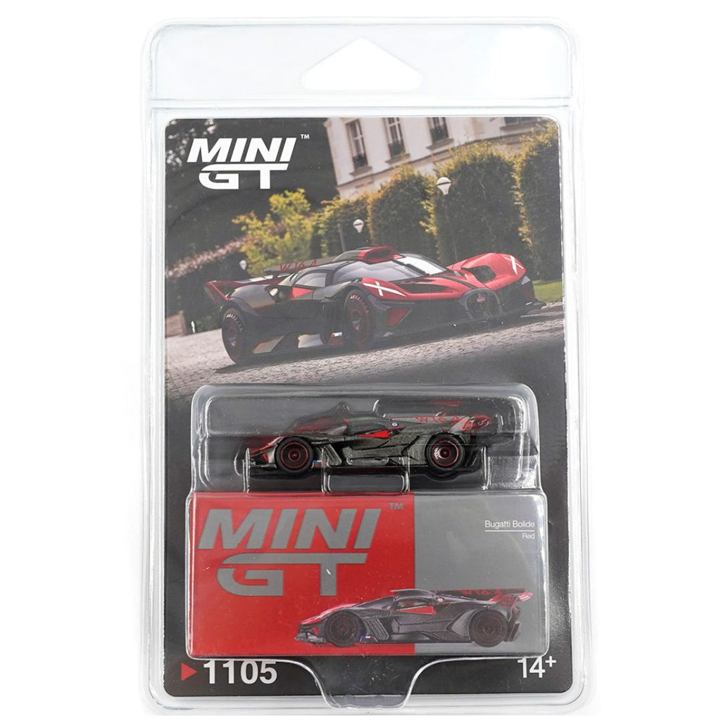 Mini GT Blister #1105: Bugatti Bolide Red