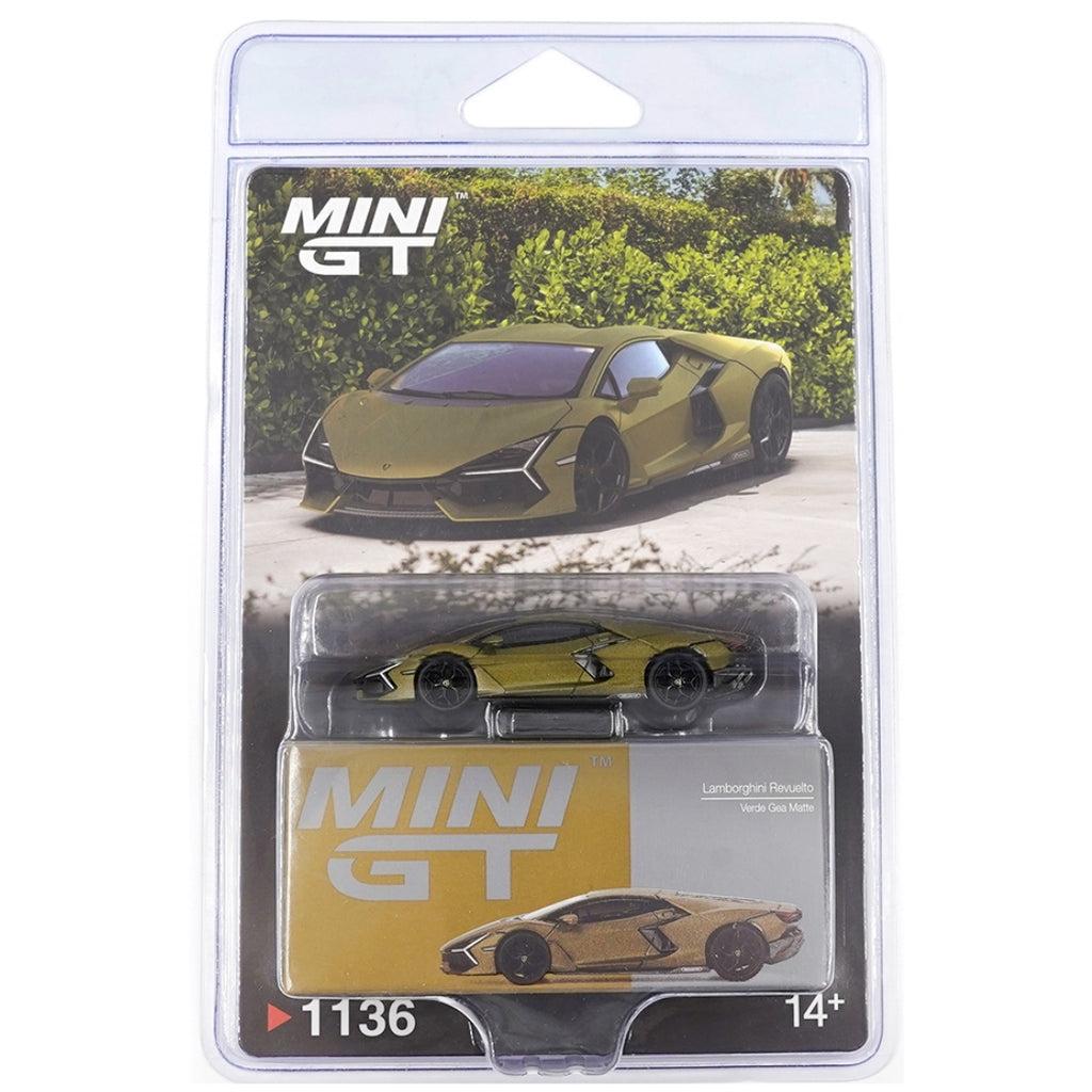 Mini GT Blister #1136: Lamborghini Revuelto Verde Gea Matte