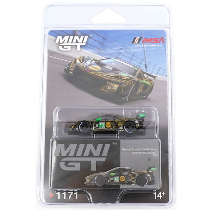 Mini GT Blister #1171: Chevrolet Corvette Z06 GT3.R #13 AWA 2025