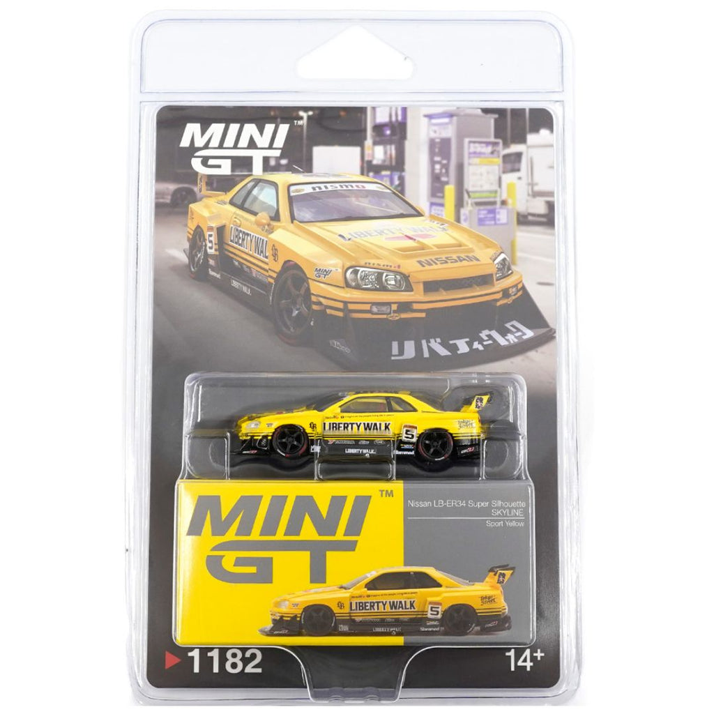 Mini GT Blister #1182: Nissan LB-ER34 Super Silhouette SKYLINE