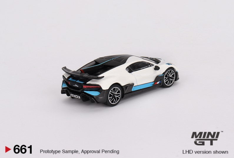 Mini GT Bugatti Divo White Die-Cast Scale Model (1:64)