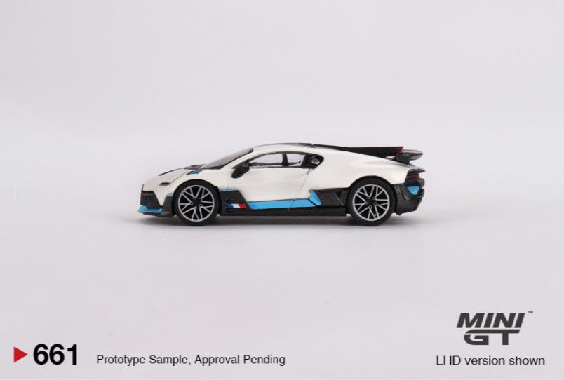 Mini GT Bugatti Divo White Die-Cast Scale Model (1:64)