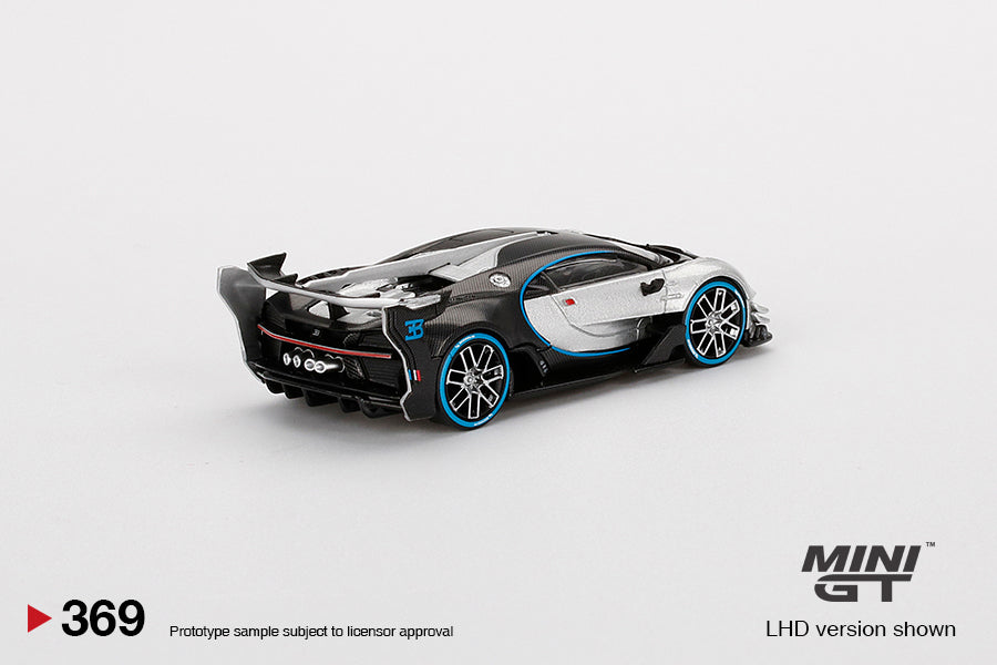 Mini GT Bugatti Vision Gran Turismo Silver - 1:64 Die-Cast Scale Model