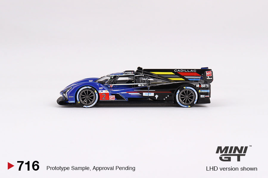 Mini GT #716: Cadillac V-Series.R #2 Cadillac Racing 2023 Le Mans 24 Hrs 3rd Place 1:64