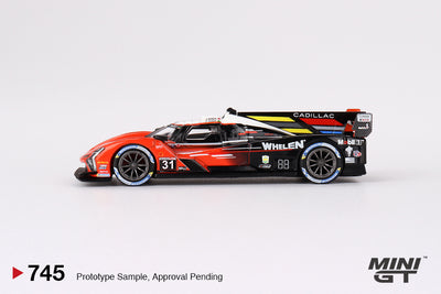 Mini GT #745: Cadillac V-Series.R #31 Whelen Engineering Cadillac Racing 2023 IMSA Sebring 12 Hrs Winner 1:64