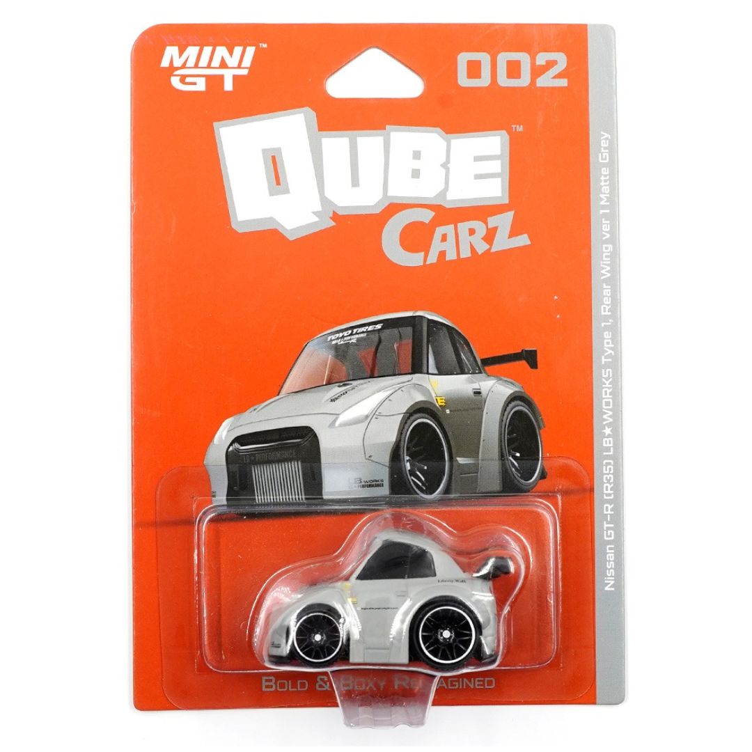 Mini GT Qube Carz #002: Nissan GT-R R35 LB☆WORKS Type 1, Rear