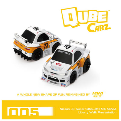 Mini GT Qube Carz #005: Nissan LB-Super Silhouette S15 SILVIA Liberty Walk Presentation