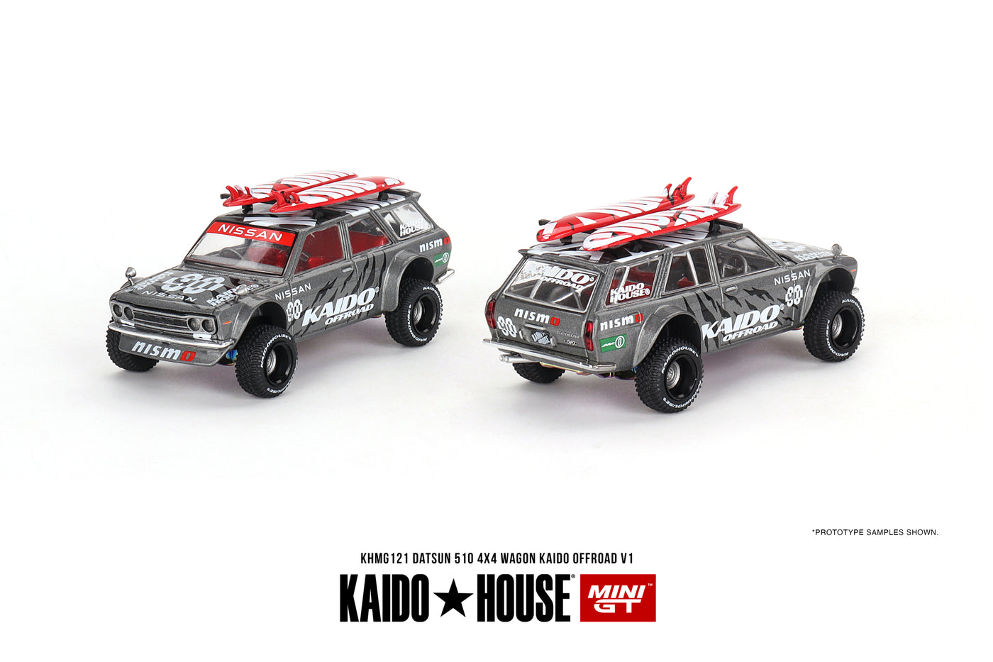 Mini GT Datsun KAIDO 510 Wagon 4x4 Kaido Offroad V1