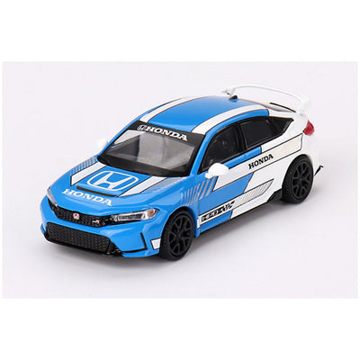 Mini GT #753: Honda Civic Type R #3 2023 Pace Car Blue 1:64