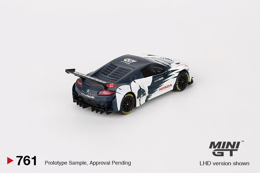 Mini GT Honda NSX GT3 EVO AlphaTauri Yuki Tsunoda 2023 Red Bull Formula Nurburgring 1:64