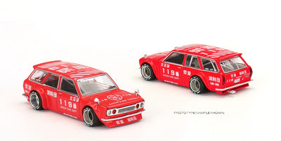 Mini GT Datsun 510 Wagon Fire V1