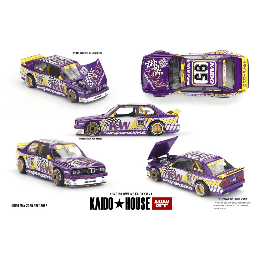Mini GT Kaido House #194: BMW M3 Kaido KW V1 – Krazy Caterpillar