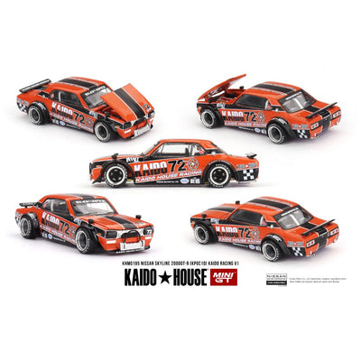 Mini GT Kaiso House #195: Nissan Skyline 2000GT-R (KPGC10) Kaido Racing V1