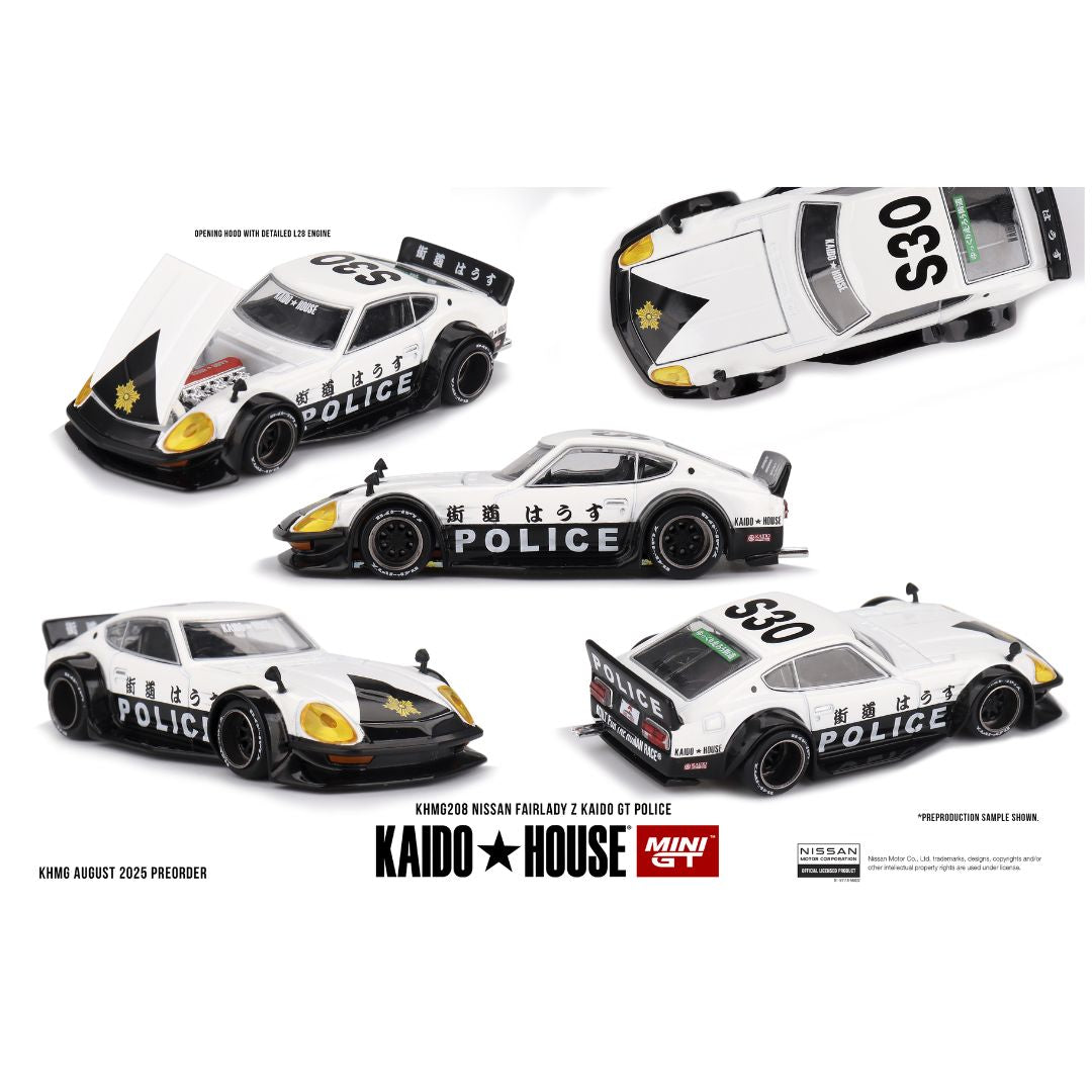 MINI GT 街道ハウス　フェアレディ Z KAIDO GT ポリス Mini GT Kaido House #208: Nissan Fairlady Z Kaido GT Police