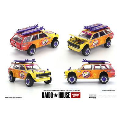 Mini GT Kaido House #210: Datsun KAIDO 510 Wagon 4x4 Kaido ISLANDS V1
