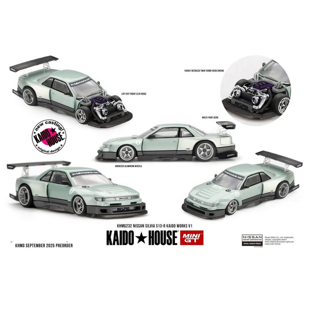 Mini GT Kaido House #232: Nissan Silvia S13 Kaido Work V1