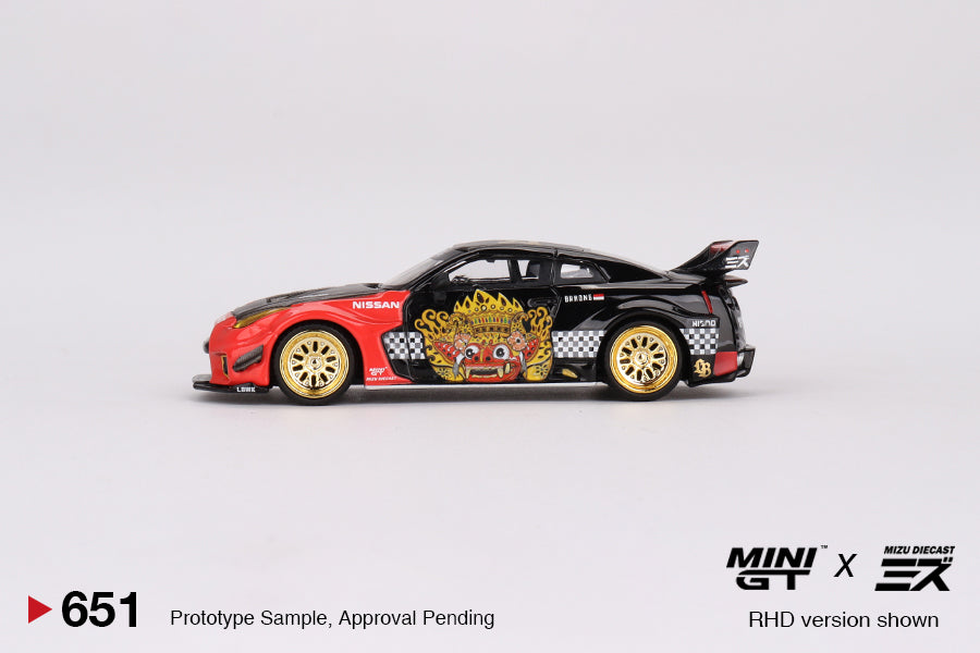 Mini GT LB-Silhouette WORKS GT NISSAN 35GT-RR Ver.1 “BARONG” MINI GT x MIZU Diecast