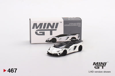 Mini GT LB-Silhouette WORKS Lamborghini Aventador GT EVO White