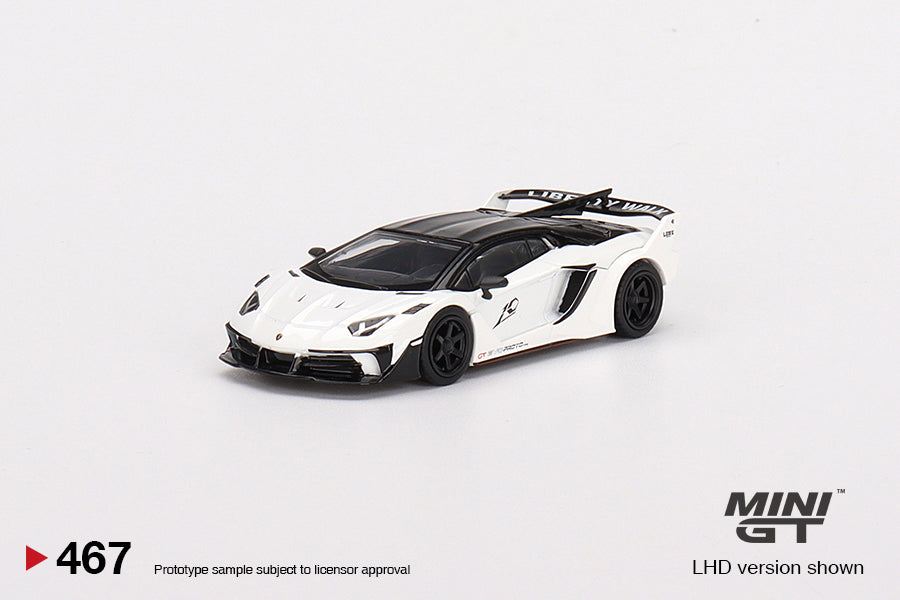 Mini GT LB-Silhouette WORKS Lamborghini Aventador GT EVO White