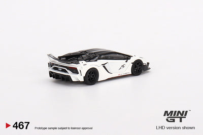 Mini GT LB-Silhouette WORKS Lamborghini Aventador GT EVO White