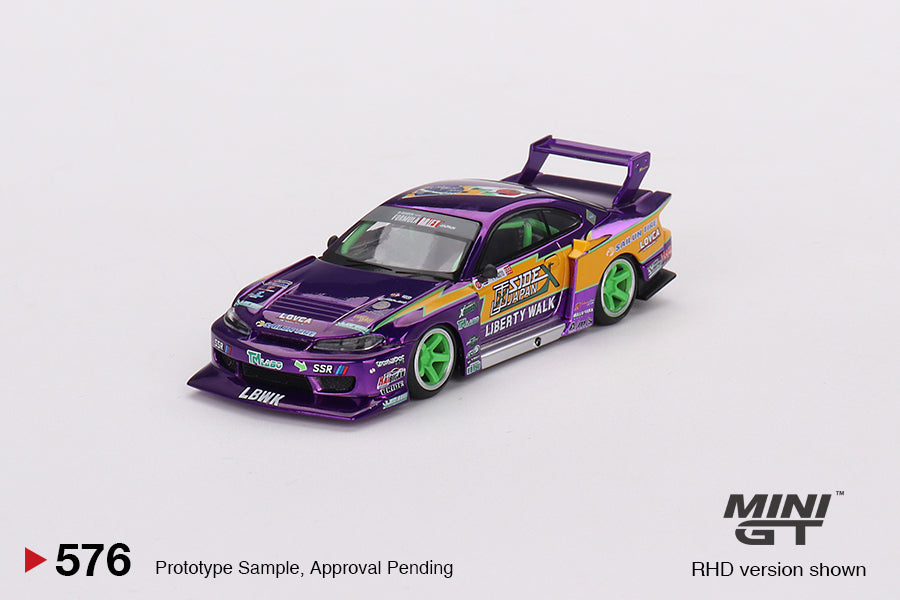 Mini GT LB-Super Silhouette Nissan S15 SILVIA #555 2022 Formula Drift Japan