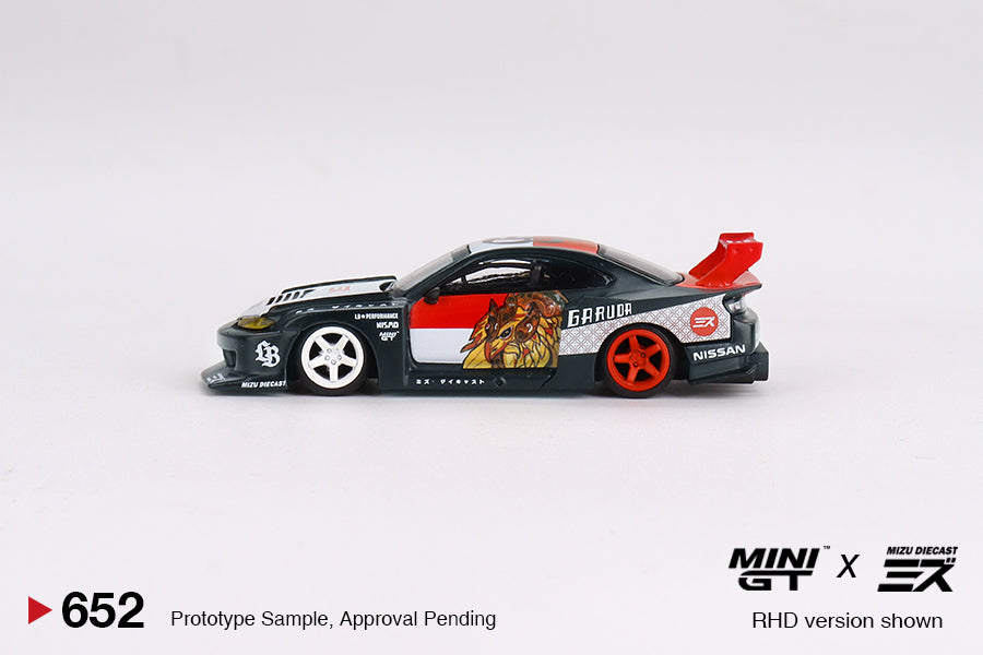 Mini GT LB-Super Silhouette Nissan SILVIA (S15)“GARUDA” MINI GT x MIZU Diecast