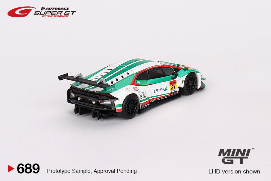 Mini GT Lamborghini Huracán GT3 EVO2 #87 "Bamboo Airways Lamborghini GT3"  JLOC  2023 SUPER GT SERIES